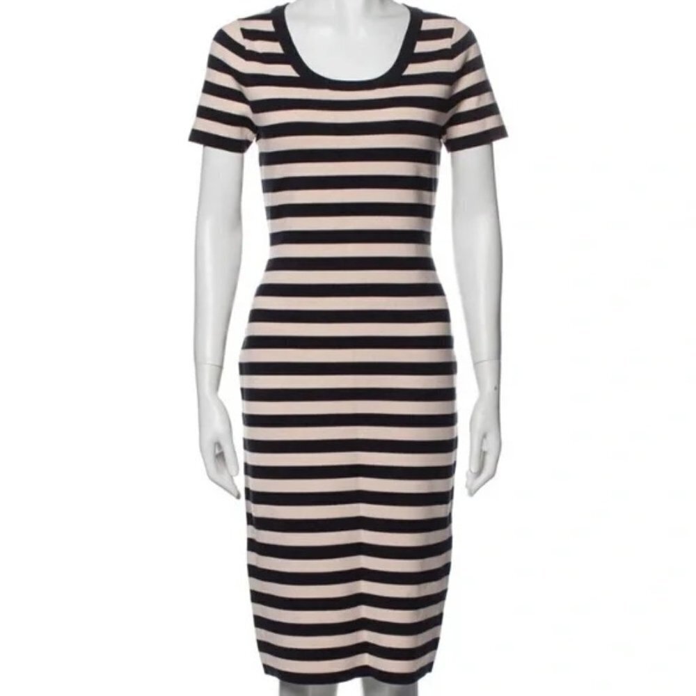 Grey by Jason Wu Striped Midi Dress NWOT